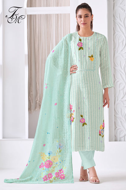 Phulwari 2 Tm Linen Pant Style Suits Supplier Gujarat