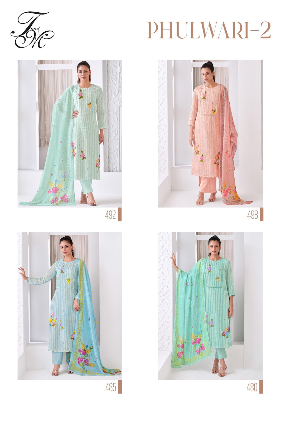 Phulwari 2 Tm Linen Pant Style Suits Supplier Gujarat