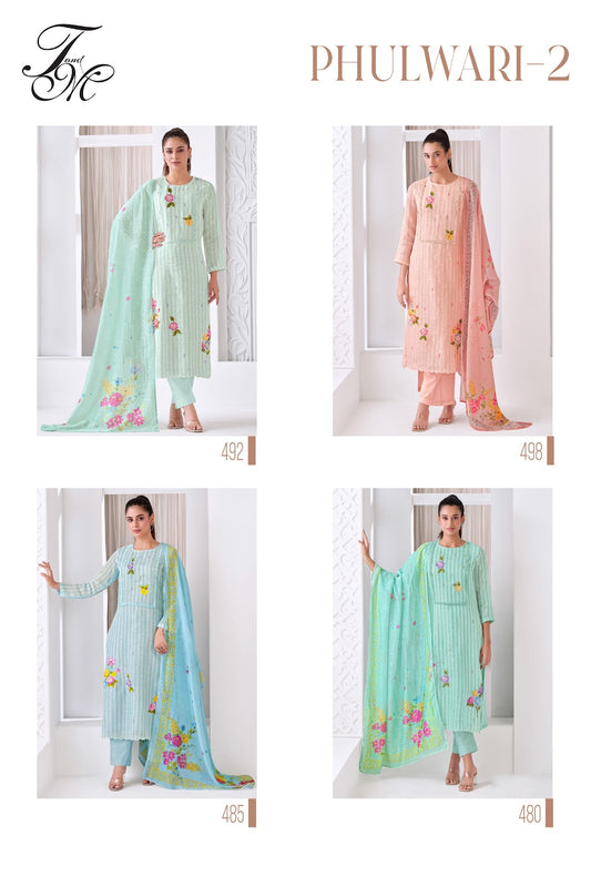 Phulwari 2 Tm Linen Pant Style Suits Supplier Gujarat