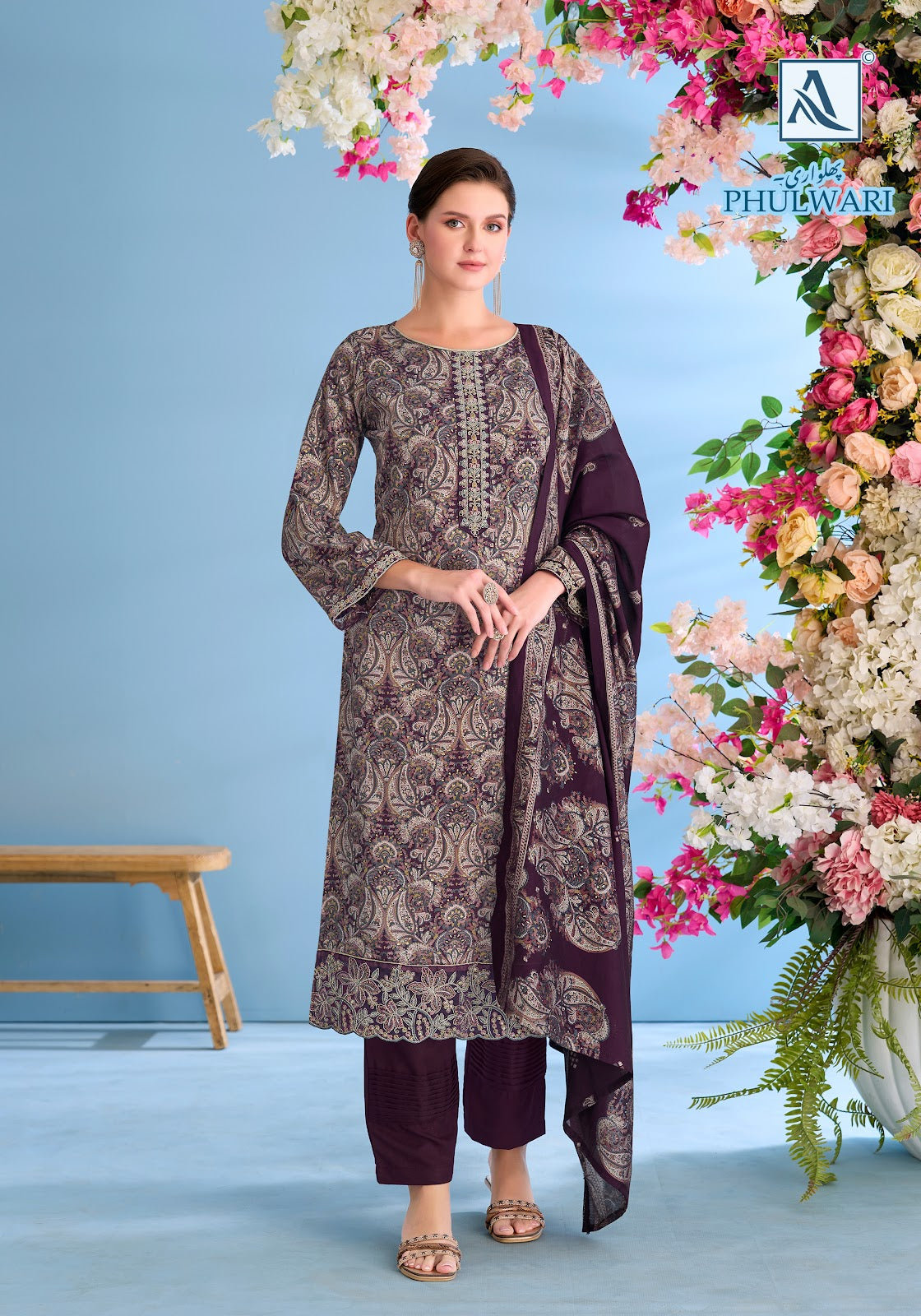 Phulwari Alok Zam Karachi Salwar Suits Manufacturer India