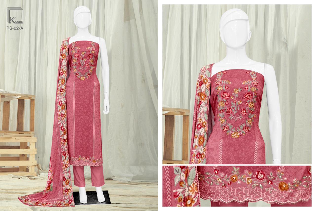 Phulwari K Cube Pashmina Suits Exporter Gujarat