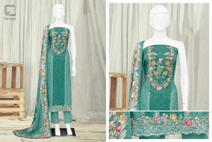 Phulwari K Cube Pashmina Suits Exporter Gujarat