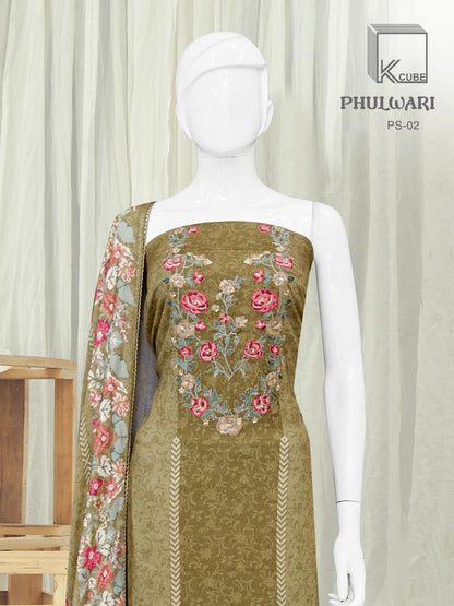 Phulwari K Cube Pashmina Suits Exporter Gujarat