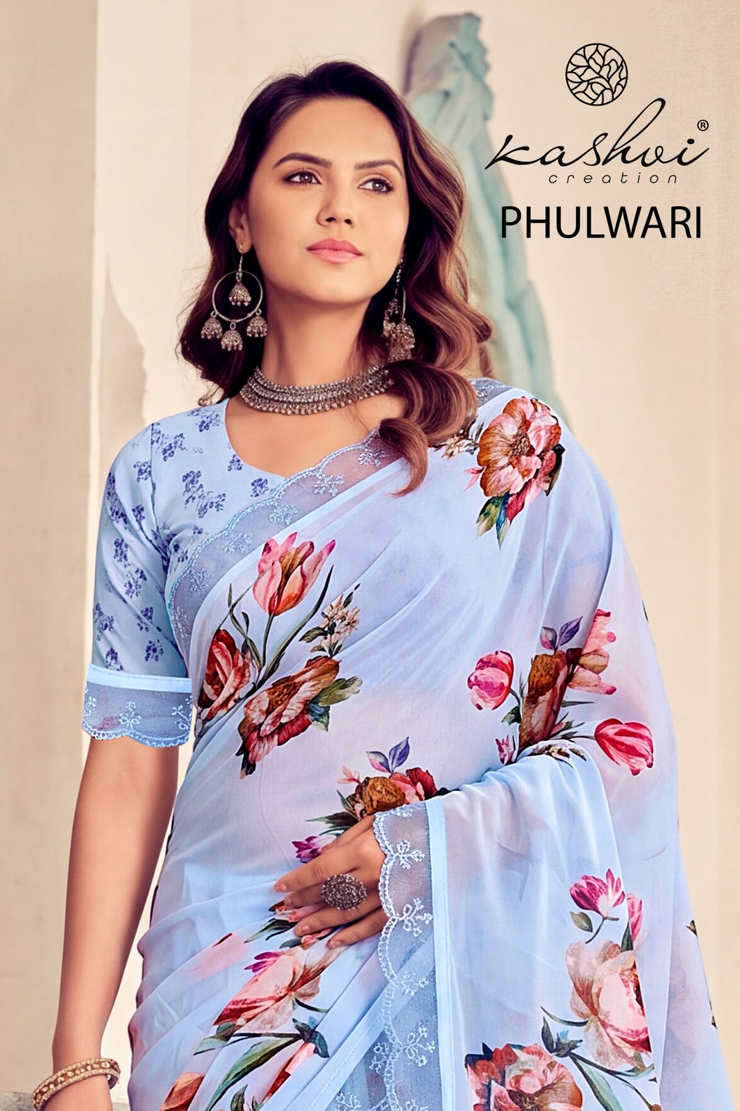 Phulwari Vol 1 Kashvi Creation Weightless Sarees Wholesaler Gujarat