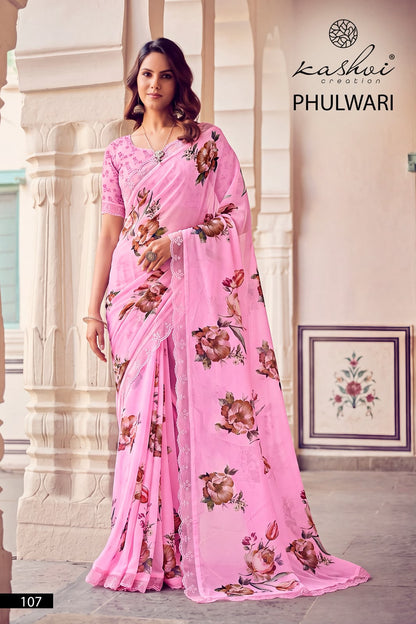 Phulwari Vol 1 Kashvi Creation Weightless Sarees Wholesaler Gujarat