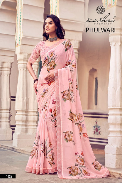 Phulwari Vol 1 Kashvi Creation Weightless Sarees Wholesaler Gujarat