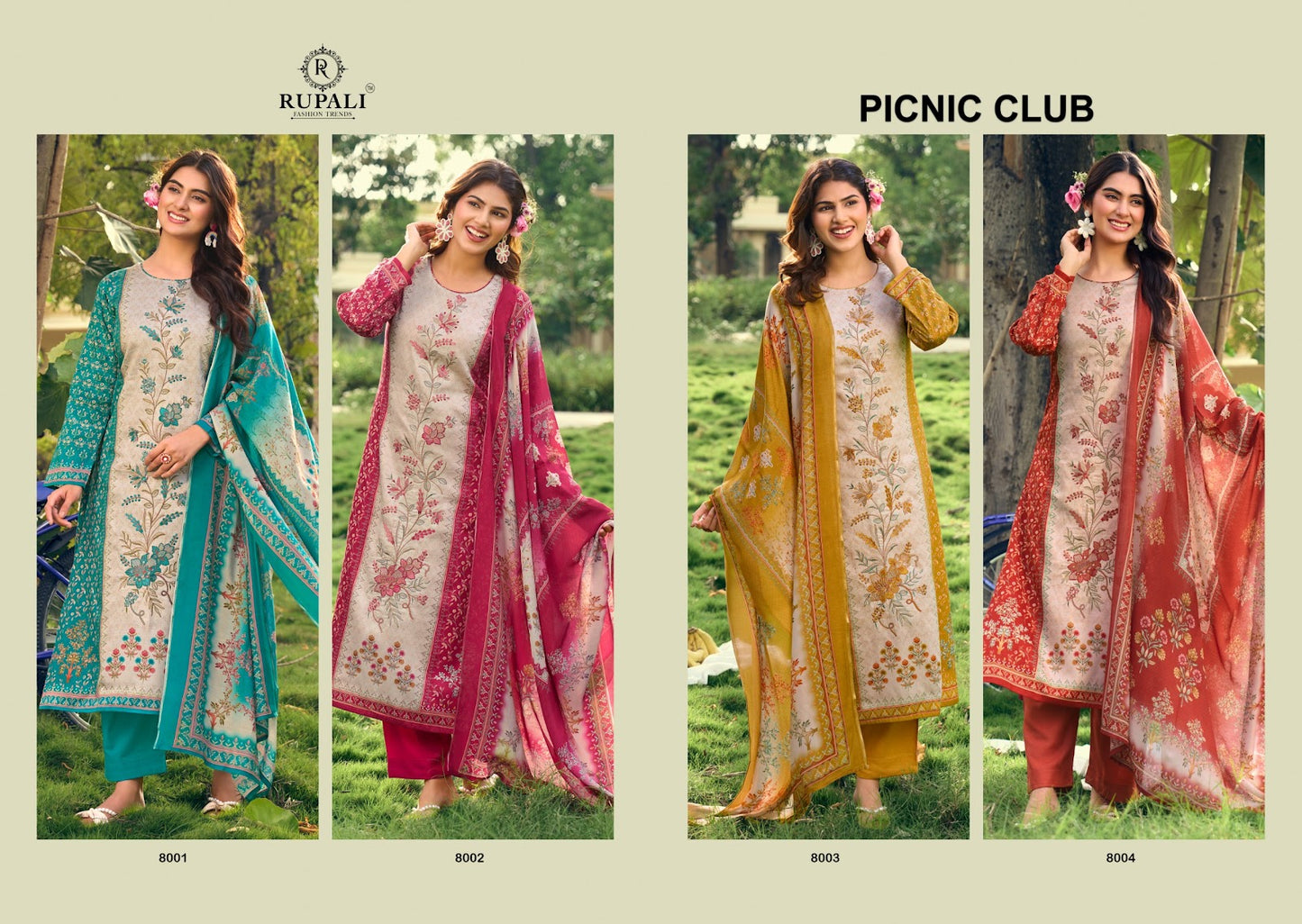 Picnic Club Rupali Jam Satin Pant Style Suits Manufacturer Gujarat