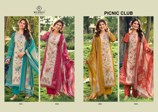 Picnic Club Rupali Jam Satin Pant Style Suits Manufacturer Gujarat