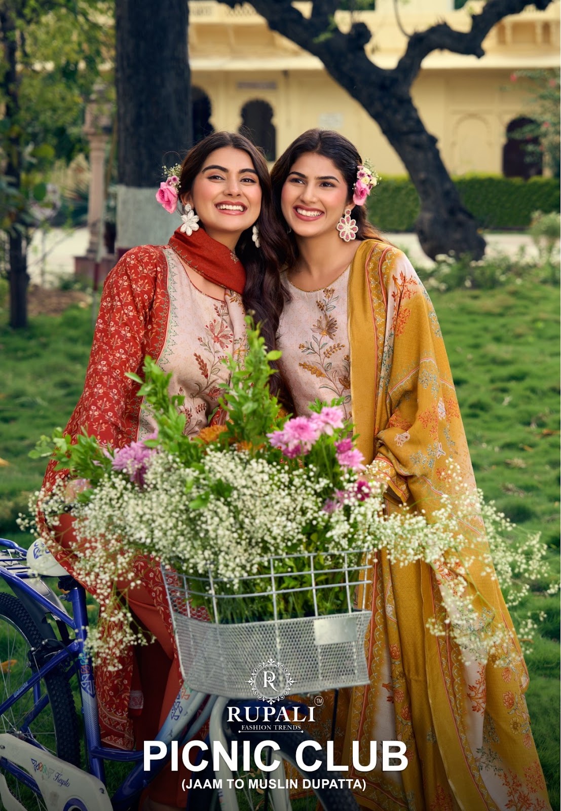 Picnic Club Rupali Jam Satin Pant Style Suits Manufacturer Gujarat