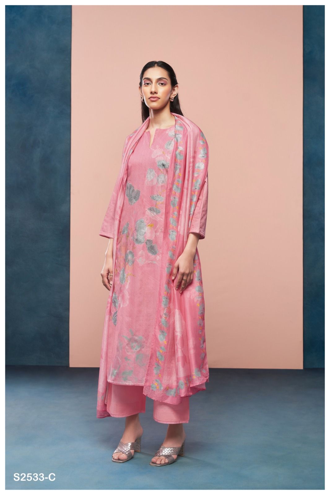 Pieta 2533 Ganga Premium Cotton Plazzo Style Suits Manufacturer Ahmedabad