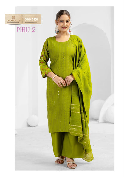 Pihu 2 Indikala Kushal Vetican Readymade Pant Style Suits Wholesale Rate
