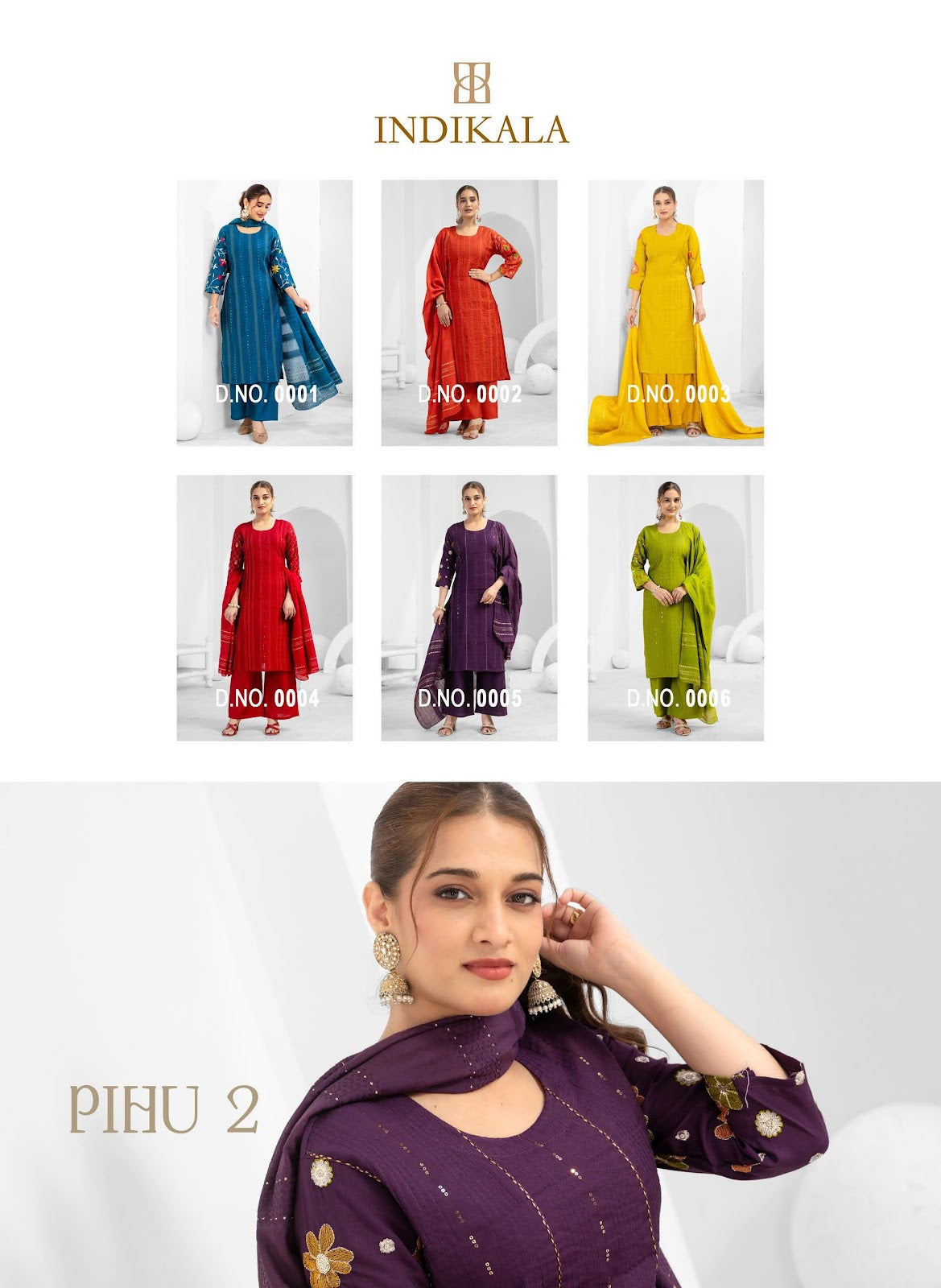 Pihu 2 Indikala Kushal Vetican Readymade Pant Style Suits Wholesale Rate