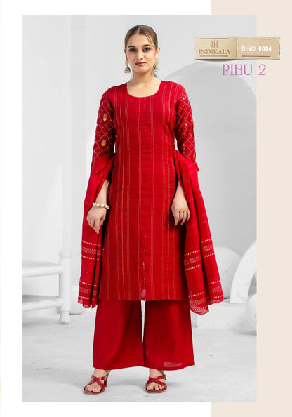 Pihu 2 Indikala Kushal Vetican Readymade Pant Style Suits Wholesale Rate