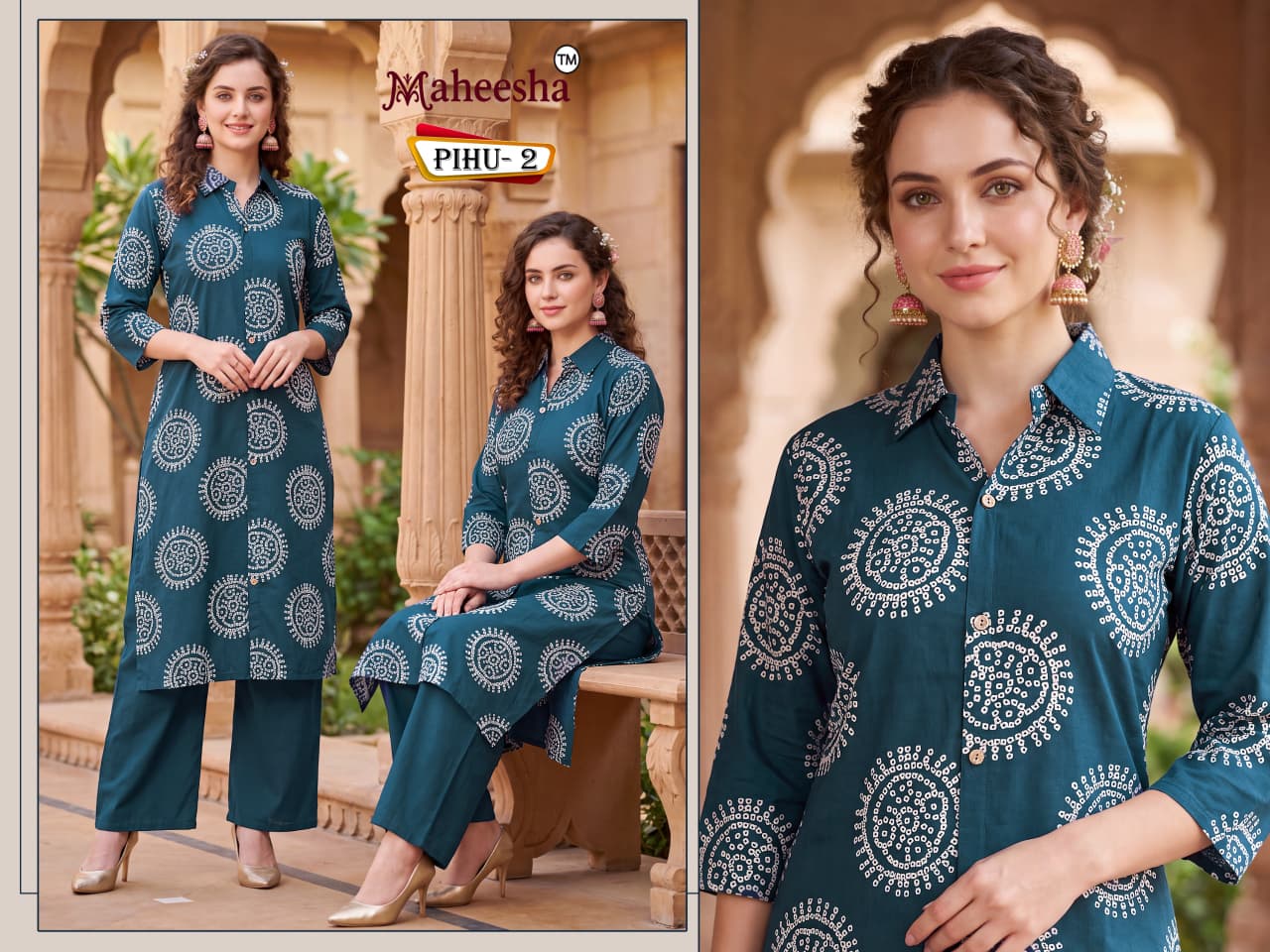 Pihu Maheesha Rayon 22Kg Co Ord Set Exporter