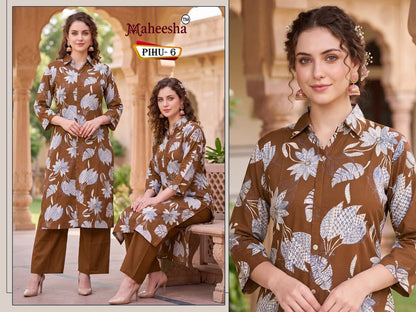 Pihu Maheesha Rayon 22Kg Co Ord Set Exporter