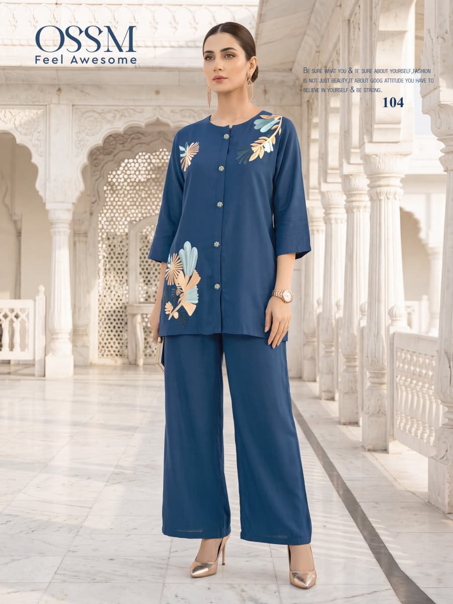 Pihu Ossm Chanderi Co Ord Set Supplier India