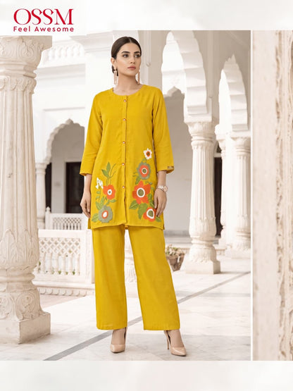Pihu Ossm Chanderi Co Ord Set Supplier India