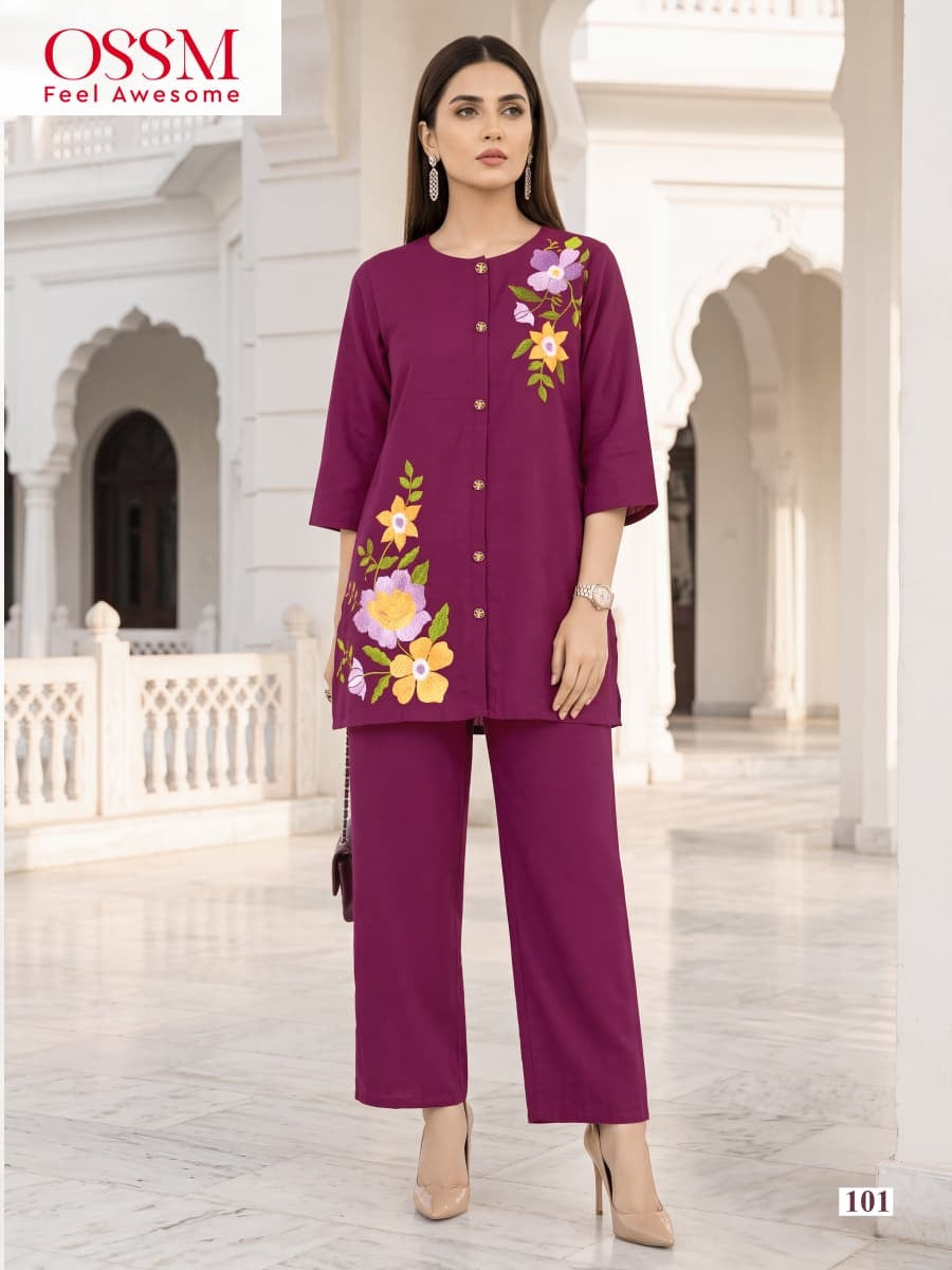 Pihu Ossm Chanderi Co Ord Set Supplier India