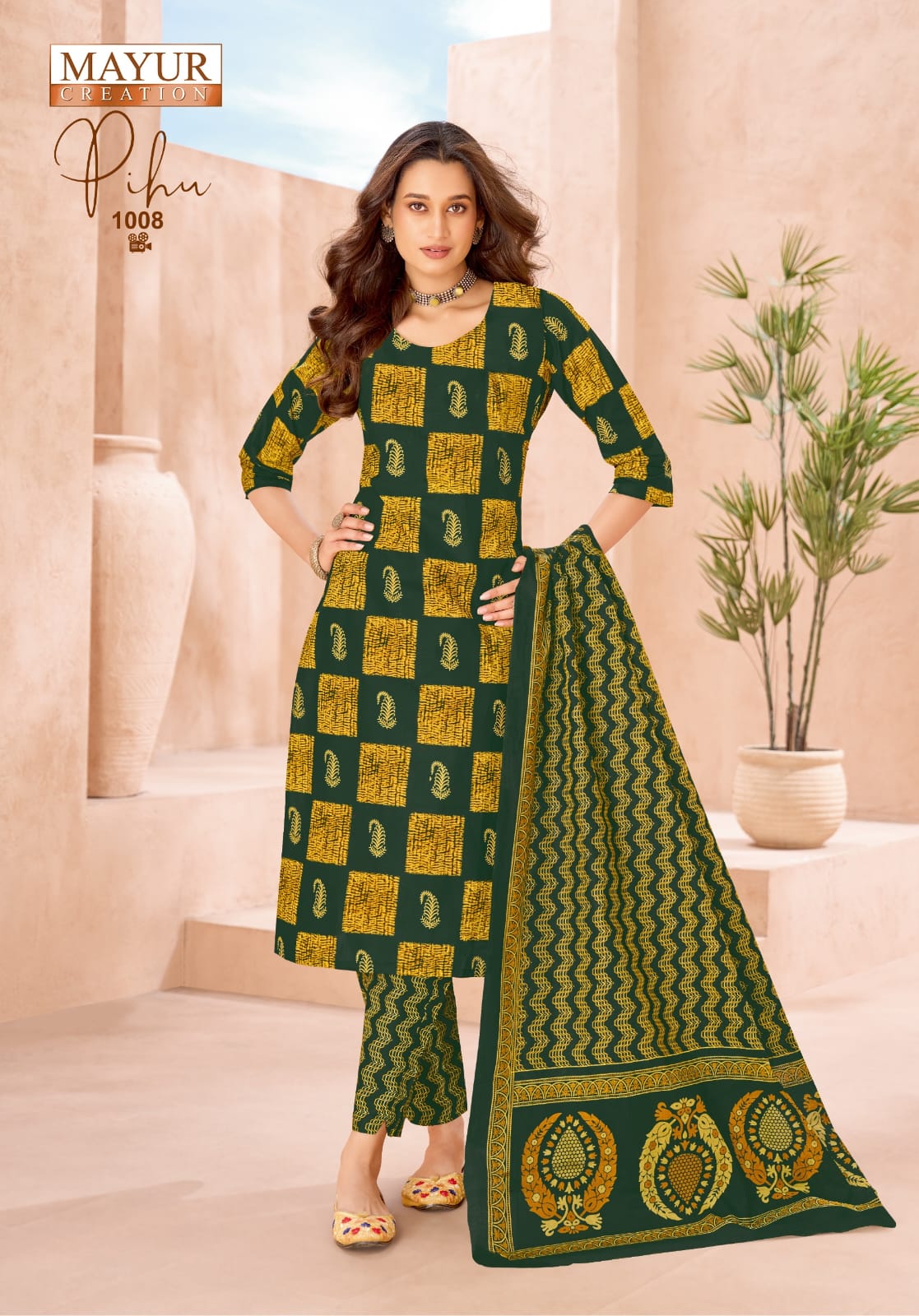 Pihu Vol 1 Mayur Creation Cotton Dress Material Exporter Gujarat