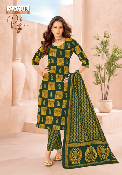 Pihu Vol 1 Mayur Creation Cotton Dress Material Exporter Gujarat