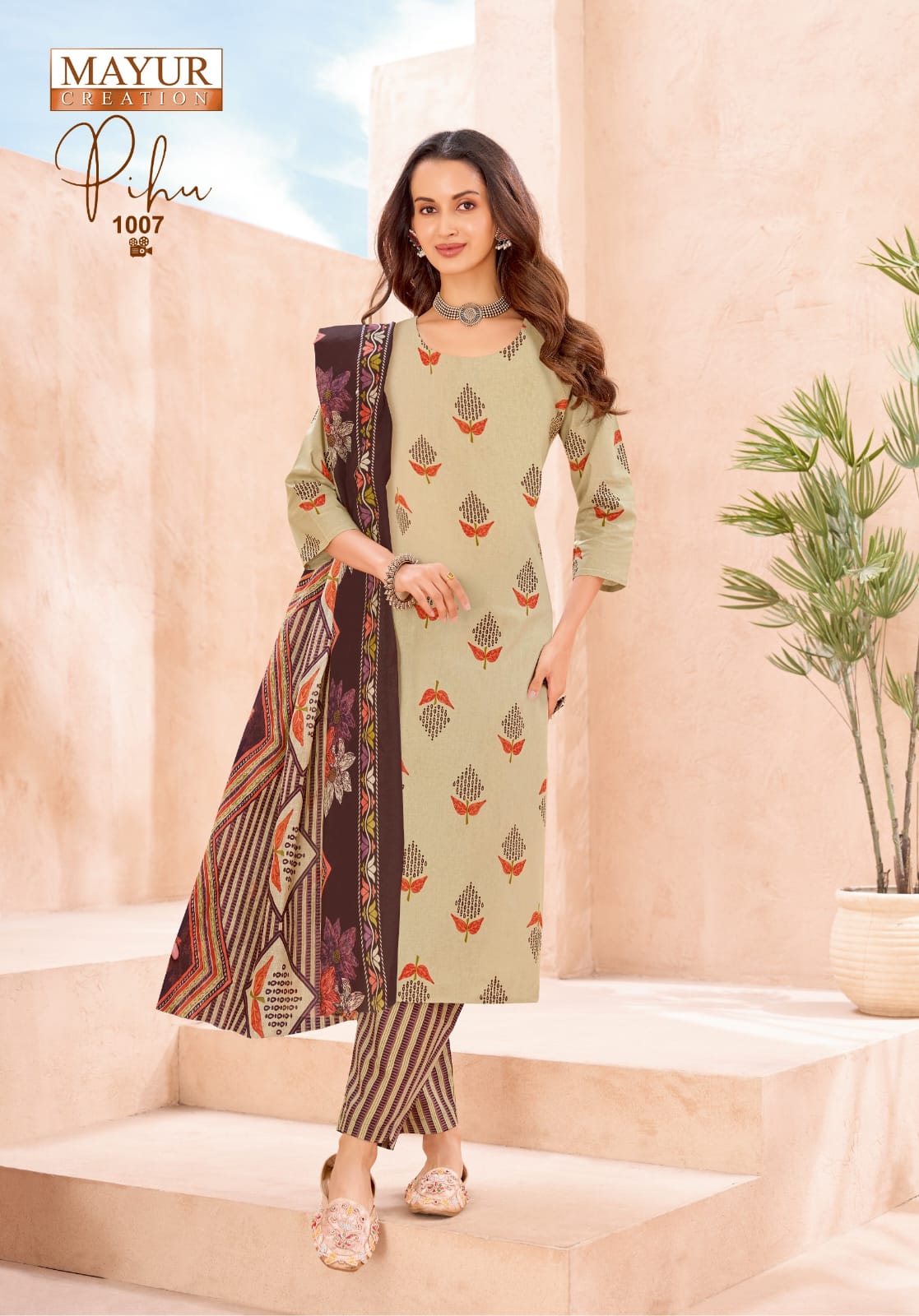 Pihu Vol 1 Mayur Creation Cotton Dress Material Exporter Gujarat