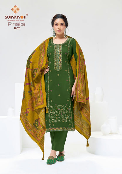 Pinaka Vol 1 Suryajyoti Jam Satin Pant Style Suits Wholesaler