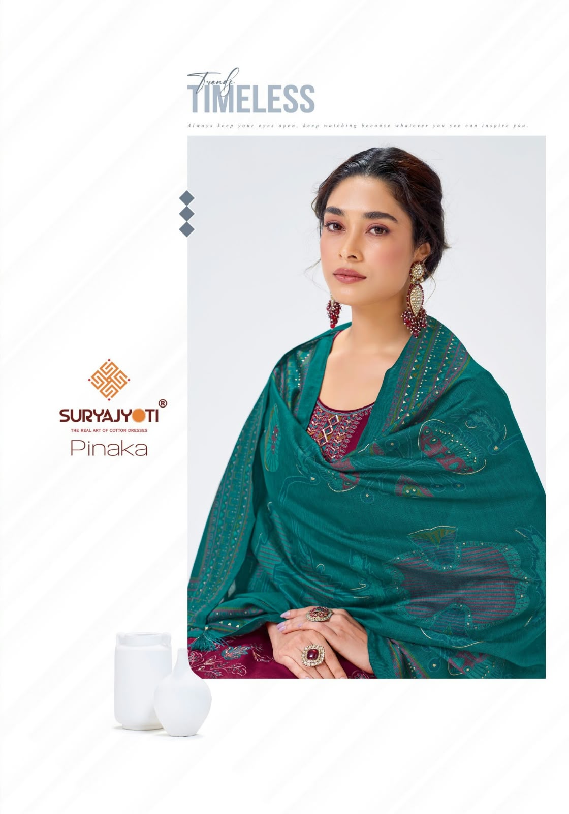 Pinaka Vol 1 Suryajyoti Jam Satin Pant Style Suits Wholesaler
