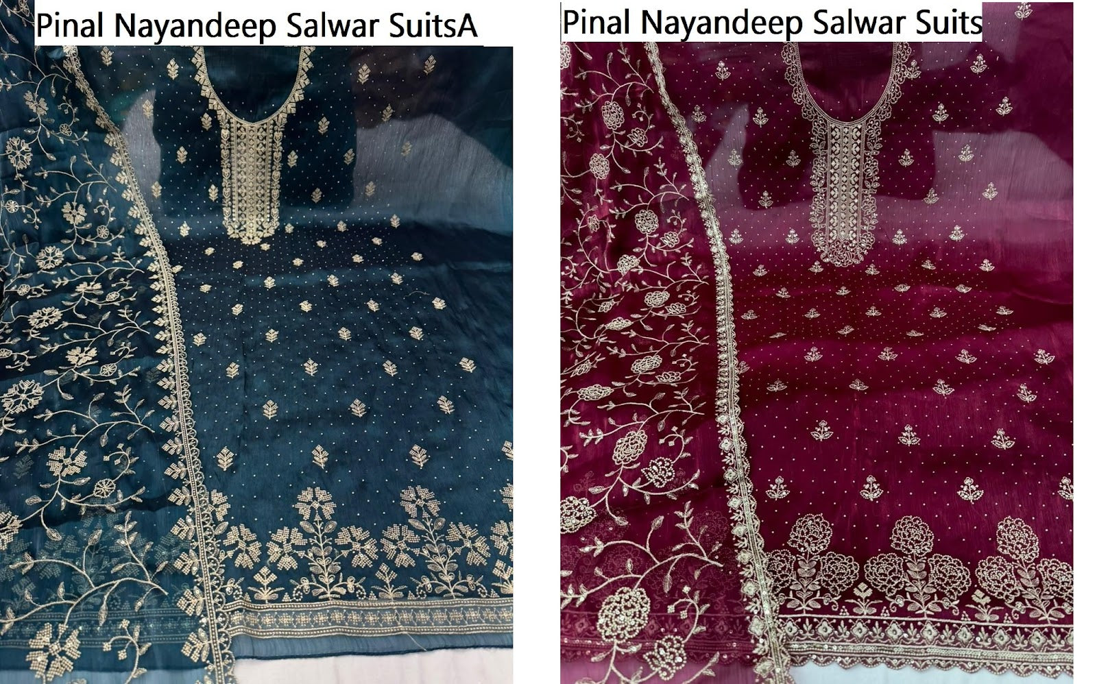 Pinal Nayandeep Burberry Salwar Suits Exporter Gujarat