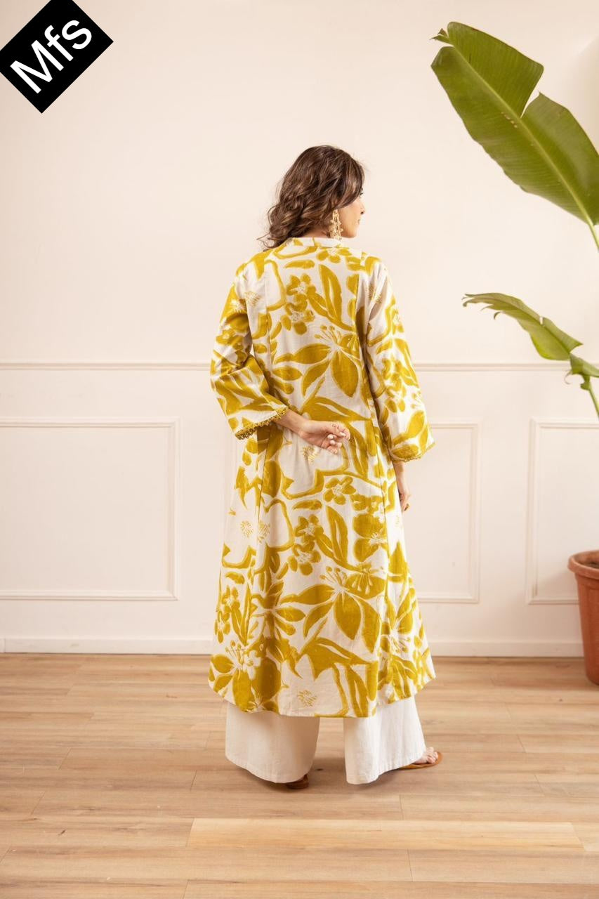 Pink-Yellow Mfs Cotton Co Ord Set Supplier Ahmedabad