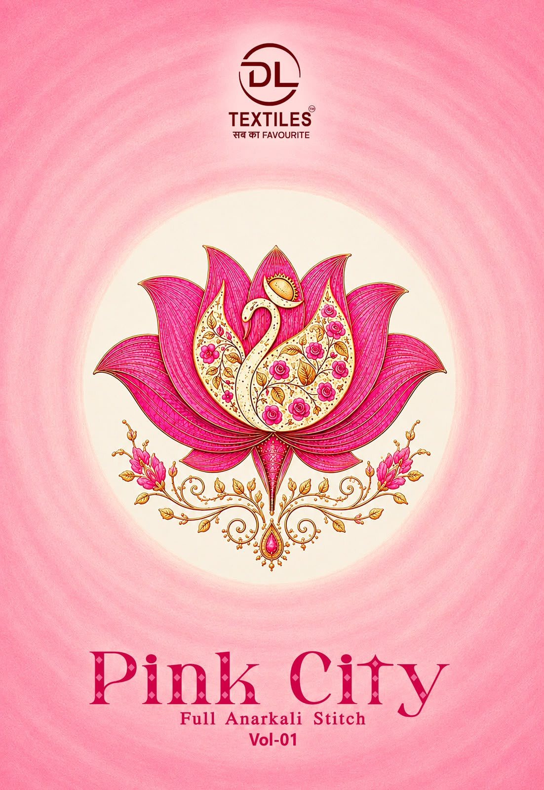 Pink City Vol 1 Dl Cotton Readymade Anarkali Suits Wholesaler Gujarat