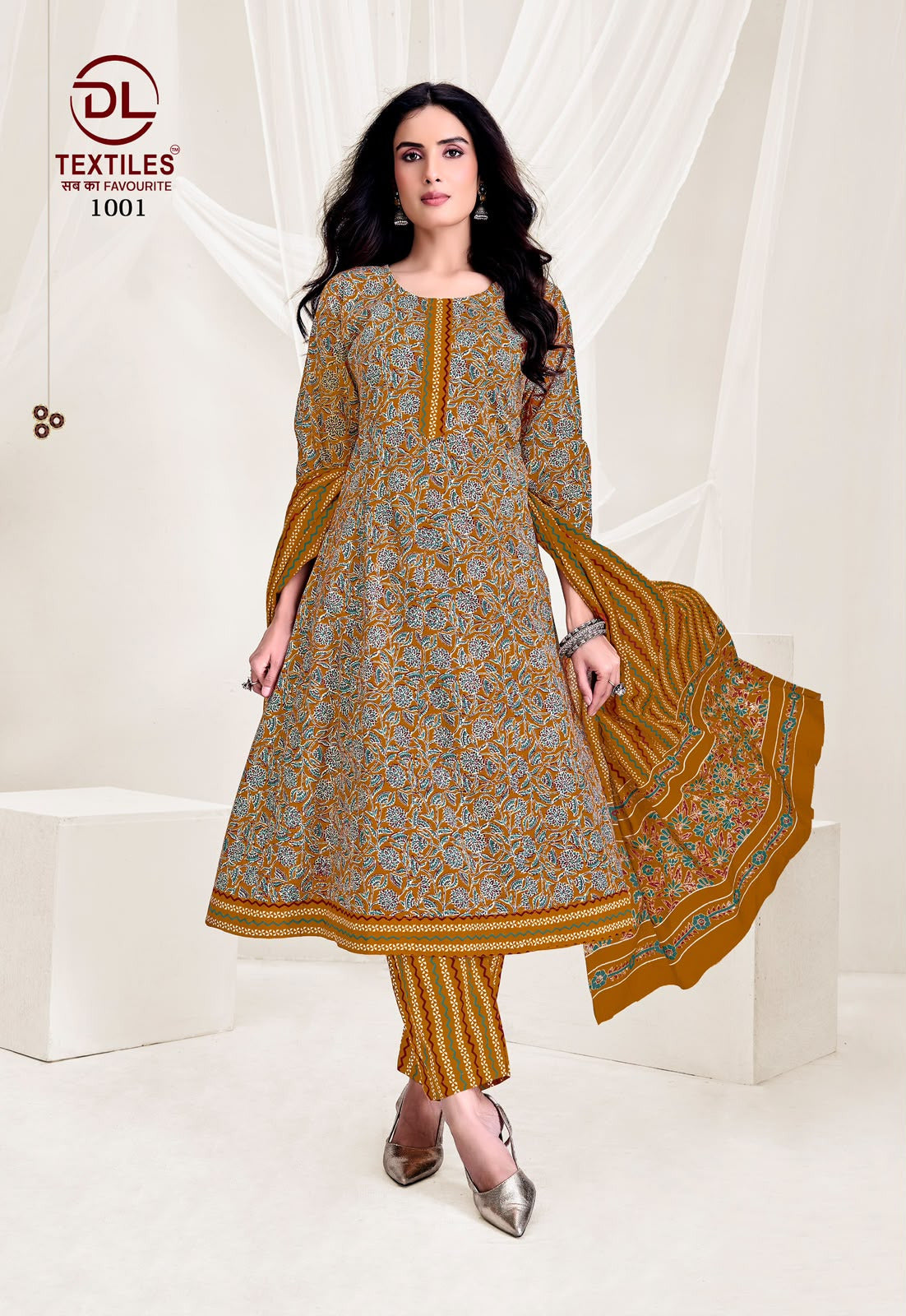 Pink City Vol 1 Dl Cotton Readymade Anarkali Suits Wholesaler Gujarat