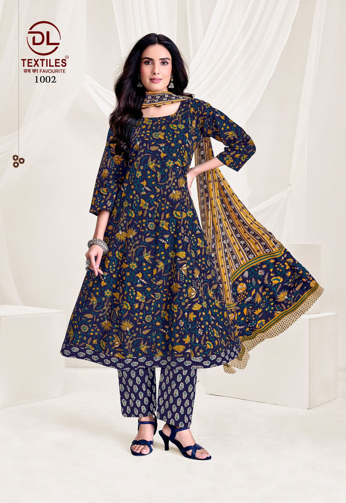 Pink City Vol 1 Dl Cotton Readymade Anarkali Suits Wholesaler Gujarat