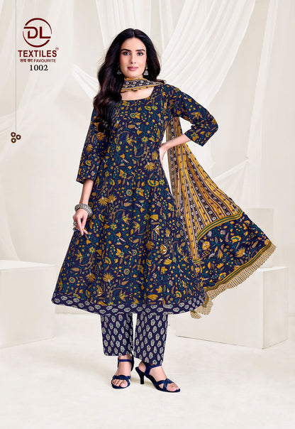 Pink City Vol 1 Dl Cotton Readymade Anarkali Suits Wholesaler Gujarat