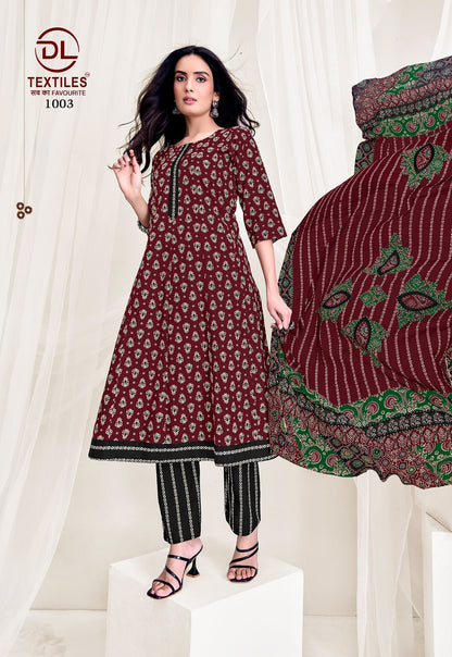 Pink City Vol 1 Dl Cotton Readymade Anarkali Suits Wholesaler Gujarat