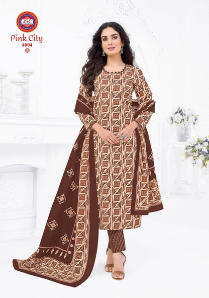 Pink City Vol 1 Jsc Cambric Cotton Dress Material Wholesale Price