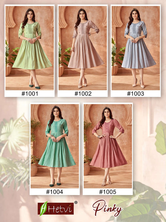 Pinky Hetvi Vetican Anarkali Kurtis Supplier India