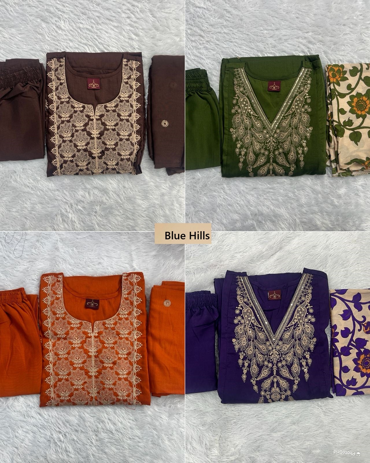 Pinterest Premium Blue Hills Silk Readymade Pant Style Suits Wholesaler Gujarat