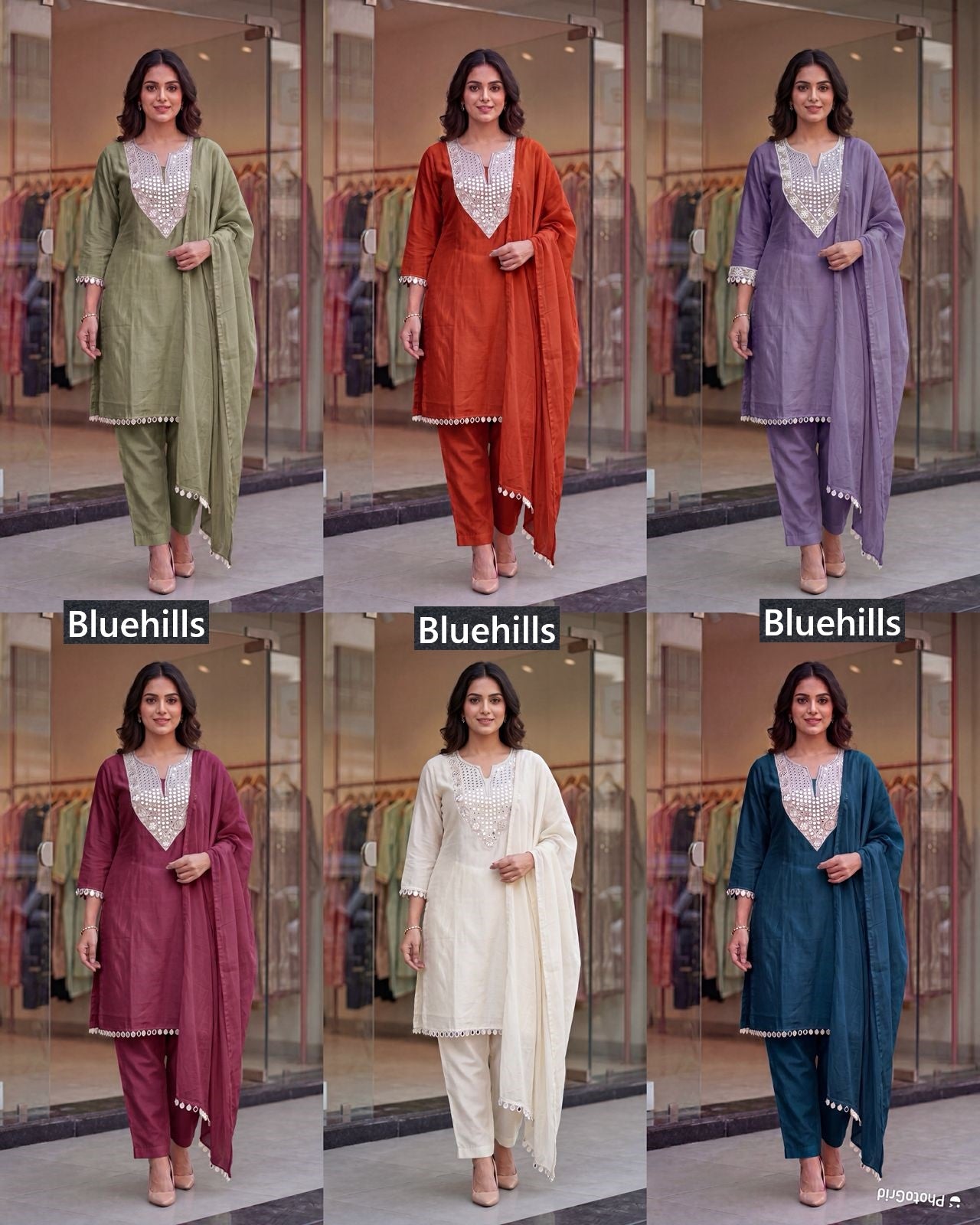 Pinterest Premium Vol 3 Bluehills Rangoli Readymade Pant Style Suits Supplier