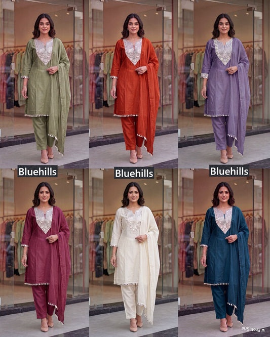 Pinterest Premium Vol 3 Bluehills Rangoli Readymade Pant Style Suits Supplier