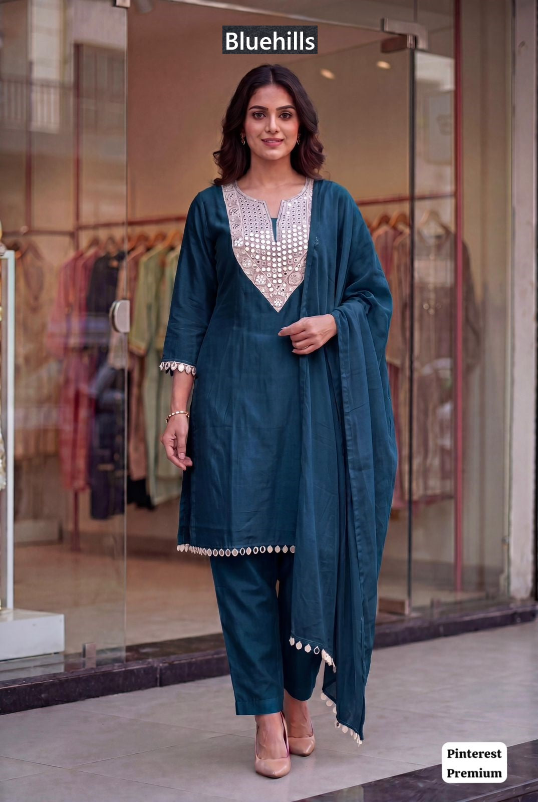 Pinterest Premium Vol 3 Bluehills Rangoli Readymade Pant Style Suits Supplier