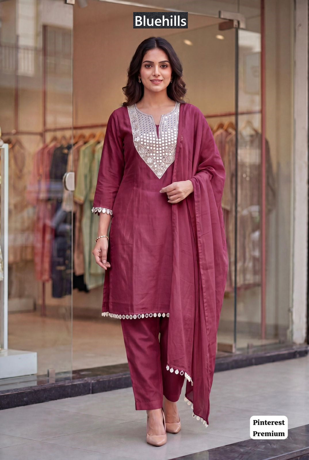 Pinterest Premium Vol 3 Bluehills Rangoli Readymade Pant Style Suits Supplier