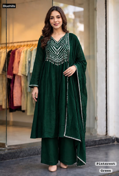 Pinterest Premium Vol 5 Bluehills Crush Readymade Plazzo Style Suits Wholesale Price