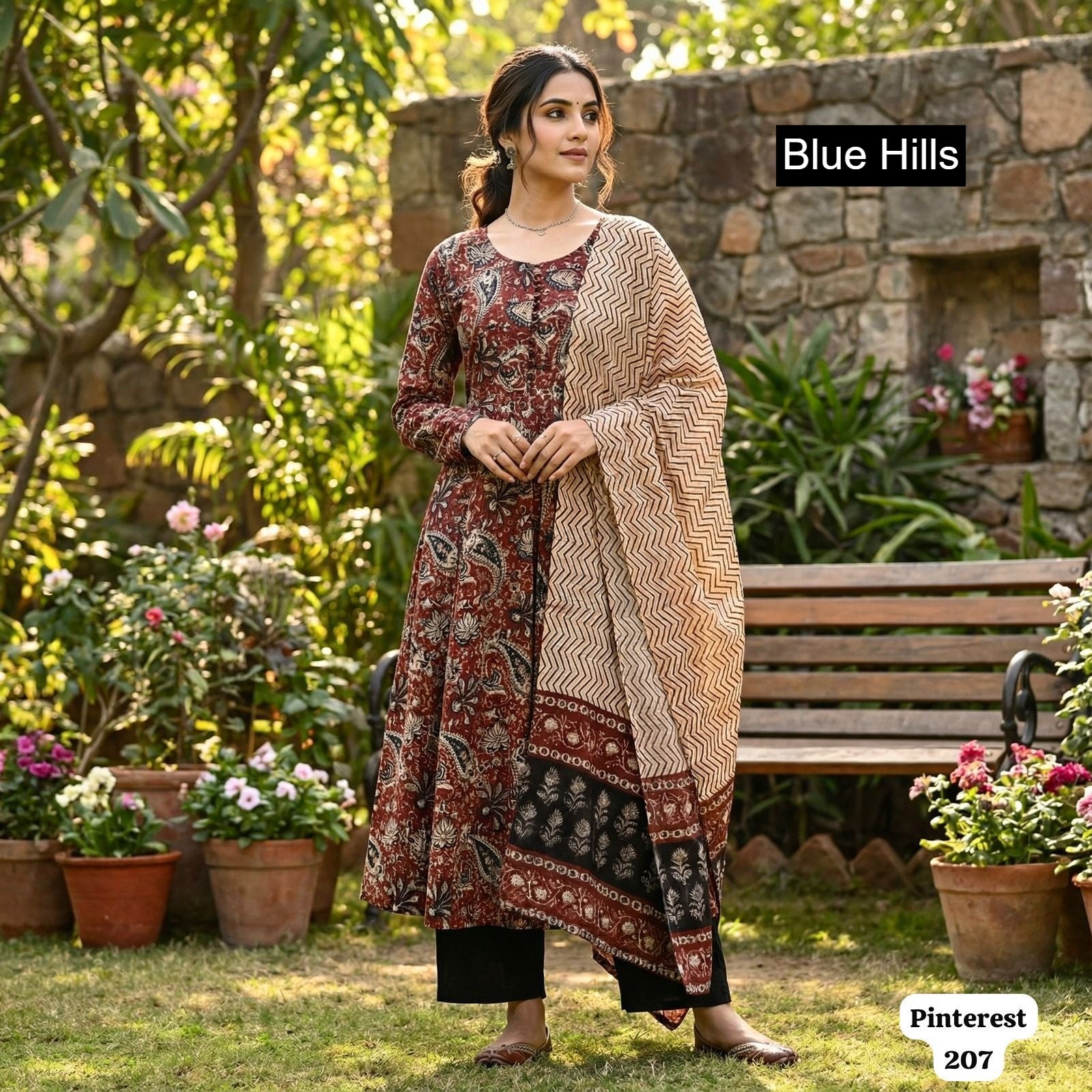 Pinterest Series Blue Hills Rayon Readymade Anarkali Suits Manufacturer Ahmedabad