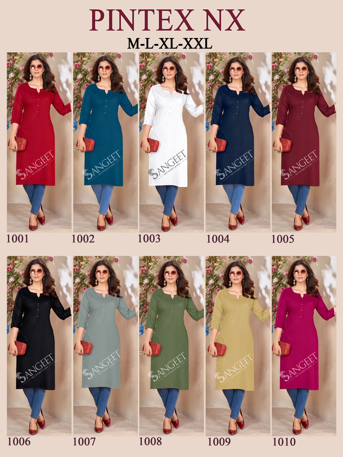 Pintex Nx Sangeet Heavy Rayon Straight Cut Kurtis Wholesaler Ahmedabad