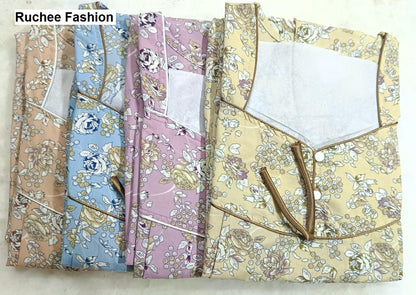 Piping 0207 Ruchee Fashion Pv Feeding Night Gown Exporter Ahmedabad