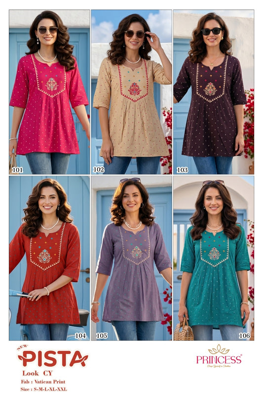 Pista Princess Creation Vatican Stylish Tops Supplier India