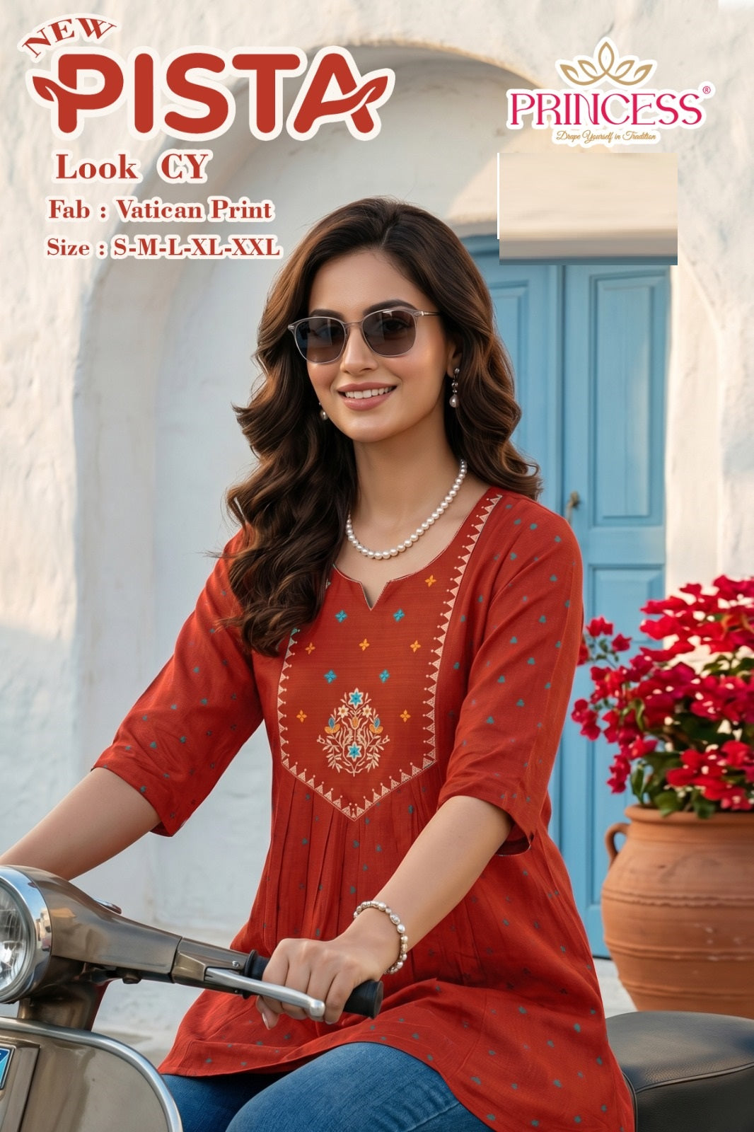 Pista Princess Creation Vatican Stylish Tops Supplier India
