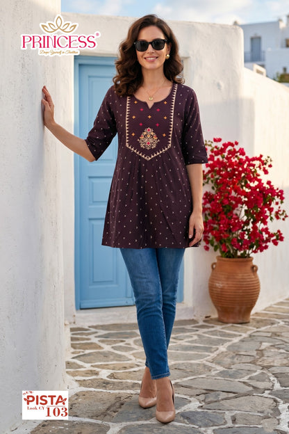Pista Princess Creation Vatican Stylish Tops Supplier India