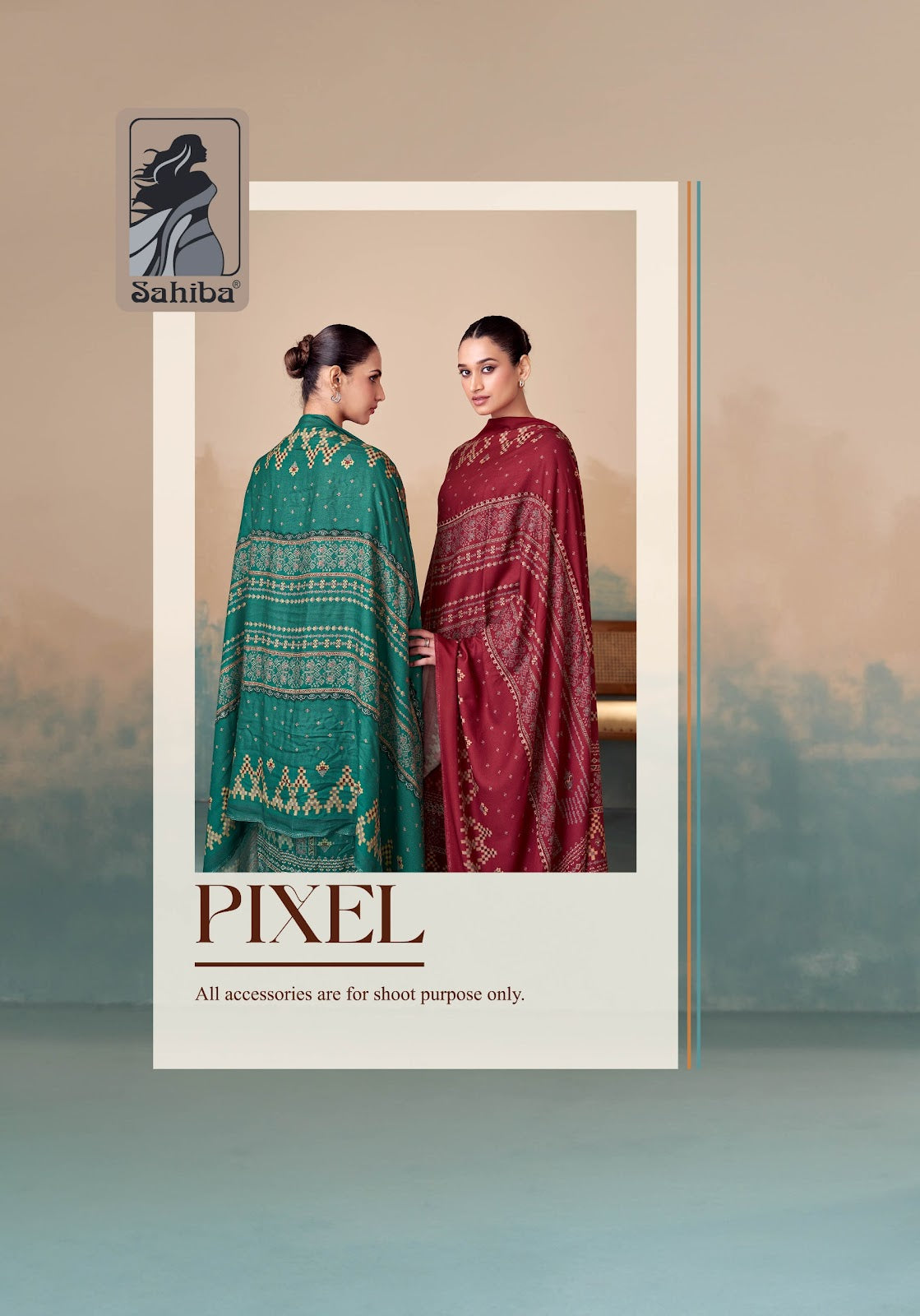 Pixel Sahiba Twill Pashmina Suits Supplier
