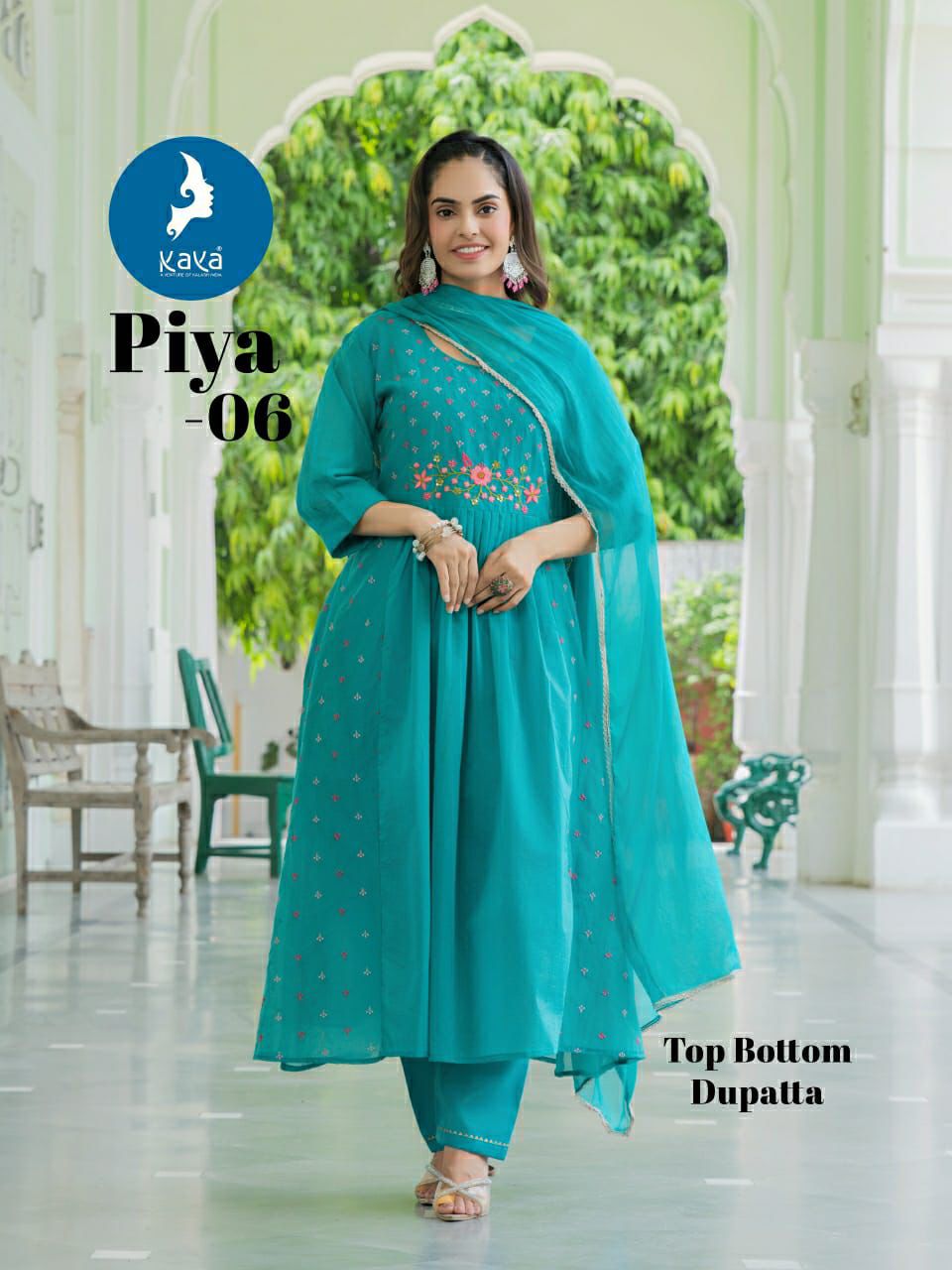 Piya Kaya Chanderi Readymade Anarkali Suits Manufacturer Gujarat